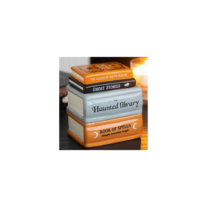 Brûleur à fondants parfumés livre Halloween