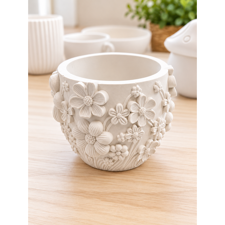 Peins ton pot florale